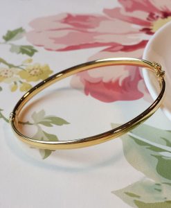 ladies solid gold bangle
