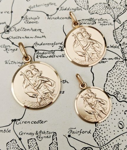 Solid gold sales st christopher