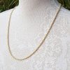 9ct Yellow Gold 3.2mm Rope Chain Necklace 20" 22" 24"