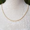 9ct Yellow Gold 3.2mm Rope Chain Necklace 20" 22" 24"