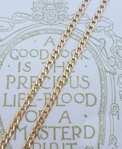 9ct Yellow Gold Curb 2.2mm Chain Necklace