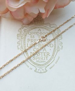 9ct Yellow Gold 1.9mm Diamond Cut Prince of Wales Chain 18" 24"