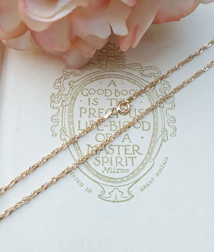9ct Yellow Gold 1.9mm Diamond Cut Prince of Wales Chain 18" 24"