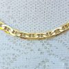 9ct Yellow Gold Diamond Cut Anchor Link 5.4mm Chain Necklace 20" & 22"