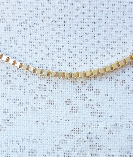 9ct Yellow Gold Box 2.1mm Chain Necklace