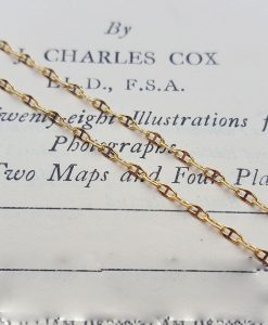 9ct Yellow Gold Anchor Style Chain Necklace 0.9mm