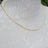 9ct Yellow Gold Anchor Style Chain Necklace 0.9mm