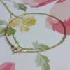9ct Yellow Gold Small Flat Curb Bracelet 7''