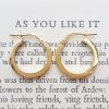 9ct Gold 1.6cm Hoop Earrings in Rose, White & Yellow
