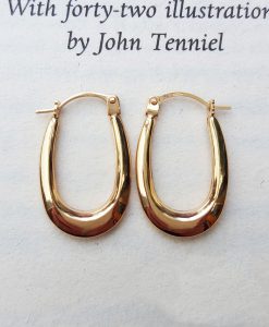 9ct Yellow Gold Polished Oval Creole Earrings