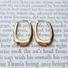 9ct Yellow Gold Polished Oval Creole Earrings