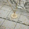 9ct Yellow Gold 1.2cm St Christopher Pendant & Chain