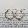 9ct Two Colour Gold Crossover Hoop Earrings 1.9cm