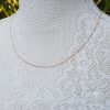 9ct Rose Gold 0.8mm Diamond Cut Curb Chain Necklace