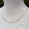 9ct Rose Gold 1.5mm Diamond Cut Curb Chain Necklace