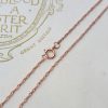 9ct Rose Gold 0.9mm Diamond Cut Twist Curb Chain Necklace 18"