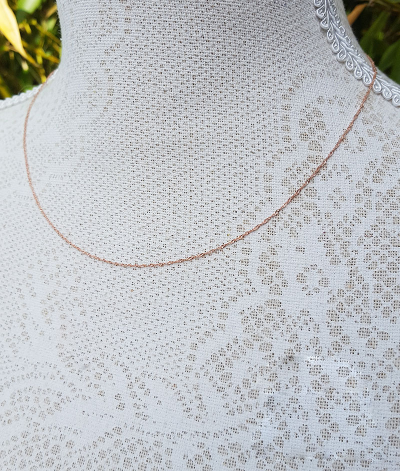 Twist Curb Chain Necklace 16 