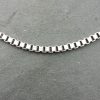 9ct White Gold Box 2.1mm Chain Necklace 20"