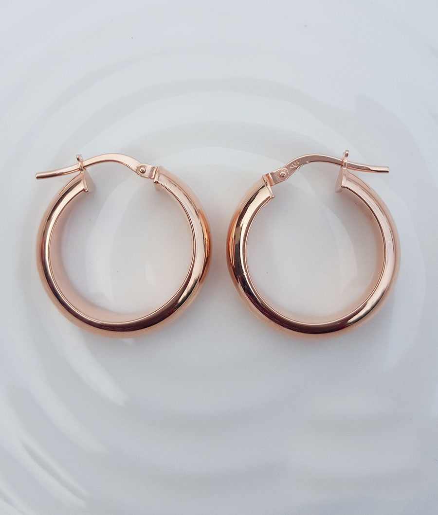 Vintage 9ct Gold Hoop Earrings, Ladies Gold Creole Dangly Hoops ...