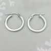 9ct Gold 1.6cm Hoop Earrings in Rose, White & Yellow