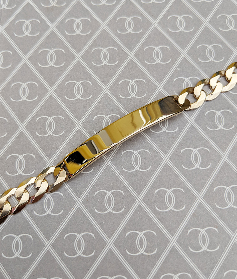 Personalised Men's Solid 9ct Yellow 