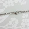 Solid 9ct White Gold 2mm Belcher Chain Necklace