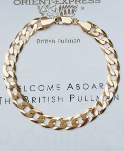 9ct Yellow Gold Unisex Solid Curb Bracelet