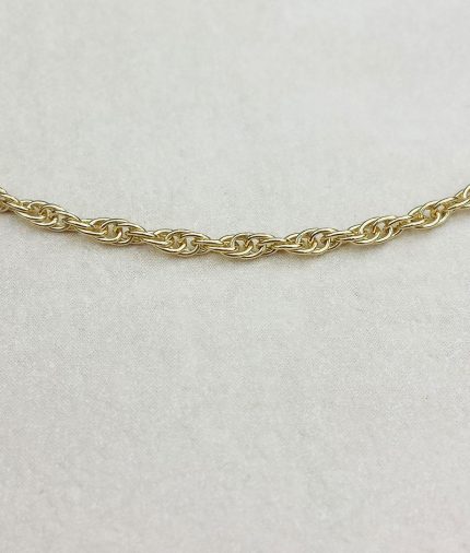 9ct Yellow Gold 1.3mm Prince of Wales Chain Necklace 18" 20"