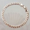 Men's 9ct Yellow Gold 5mm Solid Curb Bracelet 8.5"