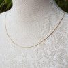 9ct Yellow Gold Box 0.6mm Chain Necklace