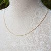 9ct Yellow Gold Box 0.6mm Chain Necklace