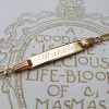 9ct Yellow Gold Children's Figaro ID Bracelet