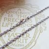 9ct White Gold Diamond Cut 2mm Rope Chain Necklace 18" 20"