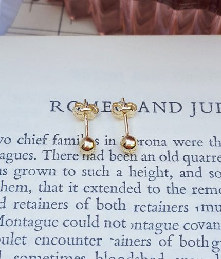 9ct Yellow Gold Ball Children's Stud Earrings