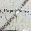 9ct White Gold Round Belcher 3.5mm Chain Necklace