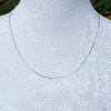9ct White Gold Box 0.6mm Chain Necklace