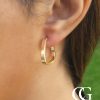 9ct Yellow Gold Polished Creole Earrings