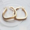 9ct Yellow Gold Polished Creole Earrings