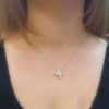 9ct Two Colour Gold & Diamond Butterfly Slider & Chain