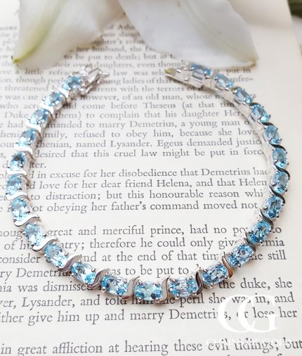 42 SUNS 14Karat Gold Blue Topaz Tennis Bracelet for Men  MR PORTER