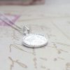 Sterling Silver Round Angel Necklace
