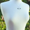 Gorgeous sterling silver dragonfly pendant with paua shell