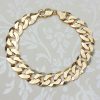 Men's 1oz Chunky Curb Bracelet Solid 9ct Gold | Chains of Gold