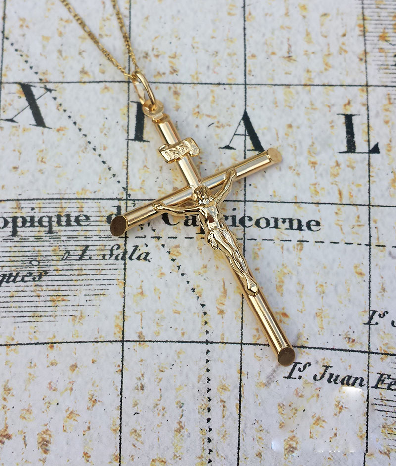 Top 78+ italian gold crucifix necklace best - POPPY