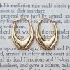 9ct Yellow Gold Tulip Hoop Earrings