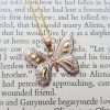 9ct Three Colour Gold Butterfly Necklace