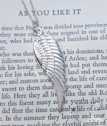 Sterling Silver Angel Wing Necklace