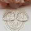 Sterling Silver Square Handbag Shape Hoop Earrings