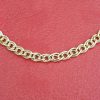 9ct Yellow Gold 4.6mm Double Curb Chain Necklace 20"