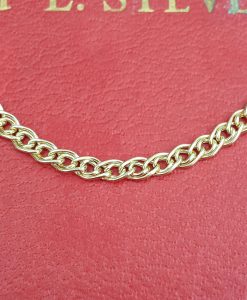 9ct Yellow Gold 4.6mm Double Curb Chain Necklace 20"